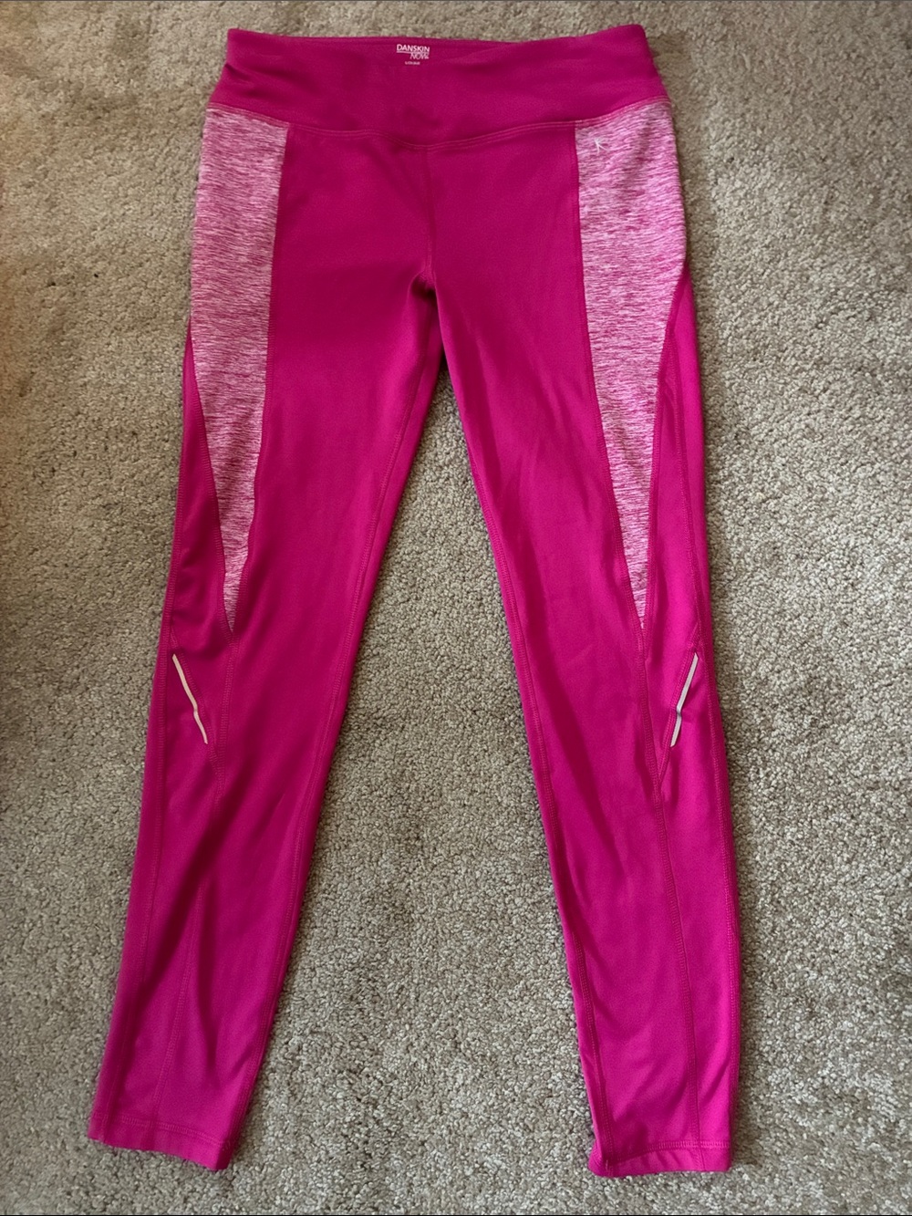 Danskin Hot Pink Panel Performance Leggings
